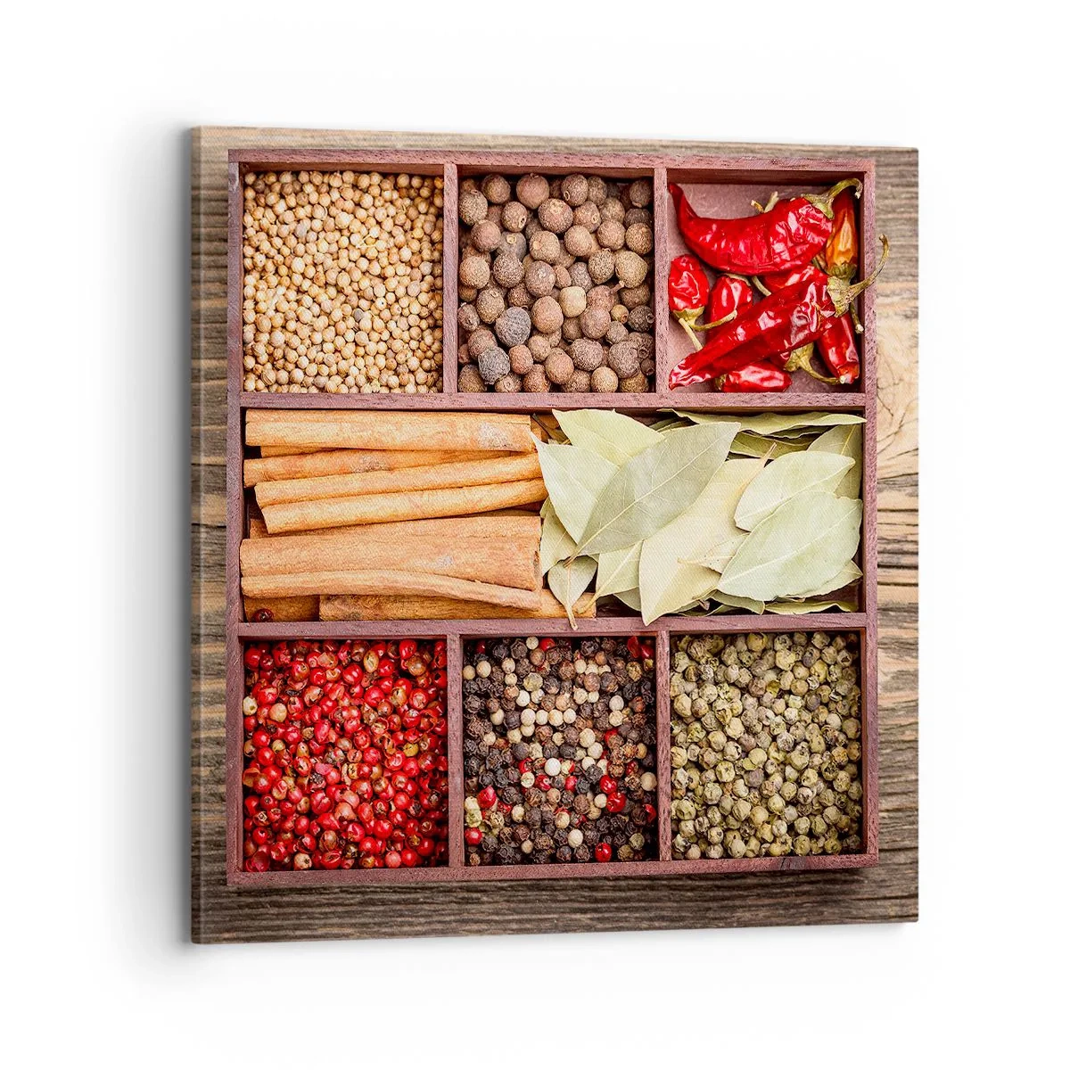 Impression sur toile - Image sur toile - Ordre des formes, bouquet d'arômes - 70x70 cm