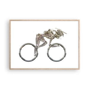 Affiche dans un chêne clair - Poster - Machine exceptionnelle - 100x70 cm