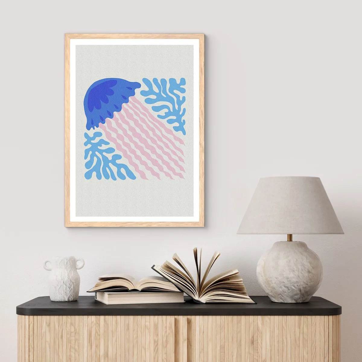 Affiche dans un chêne clair - Poster - Comme d'un autre monde - 30x40 cm