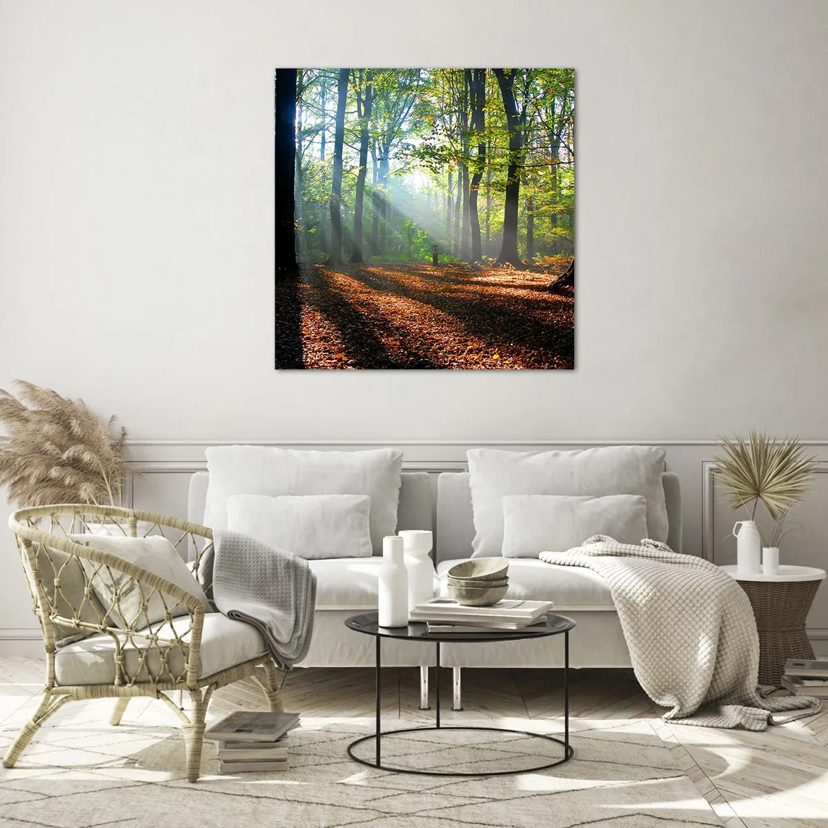 Impression sur verre - Image sur verre - Ombres et lumières - 50x50 cm