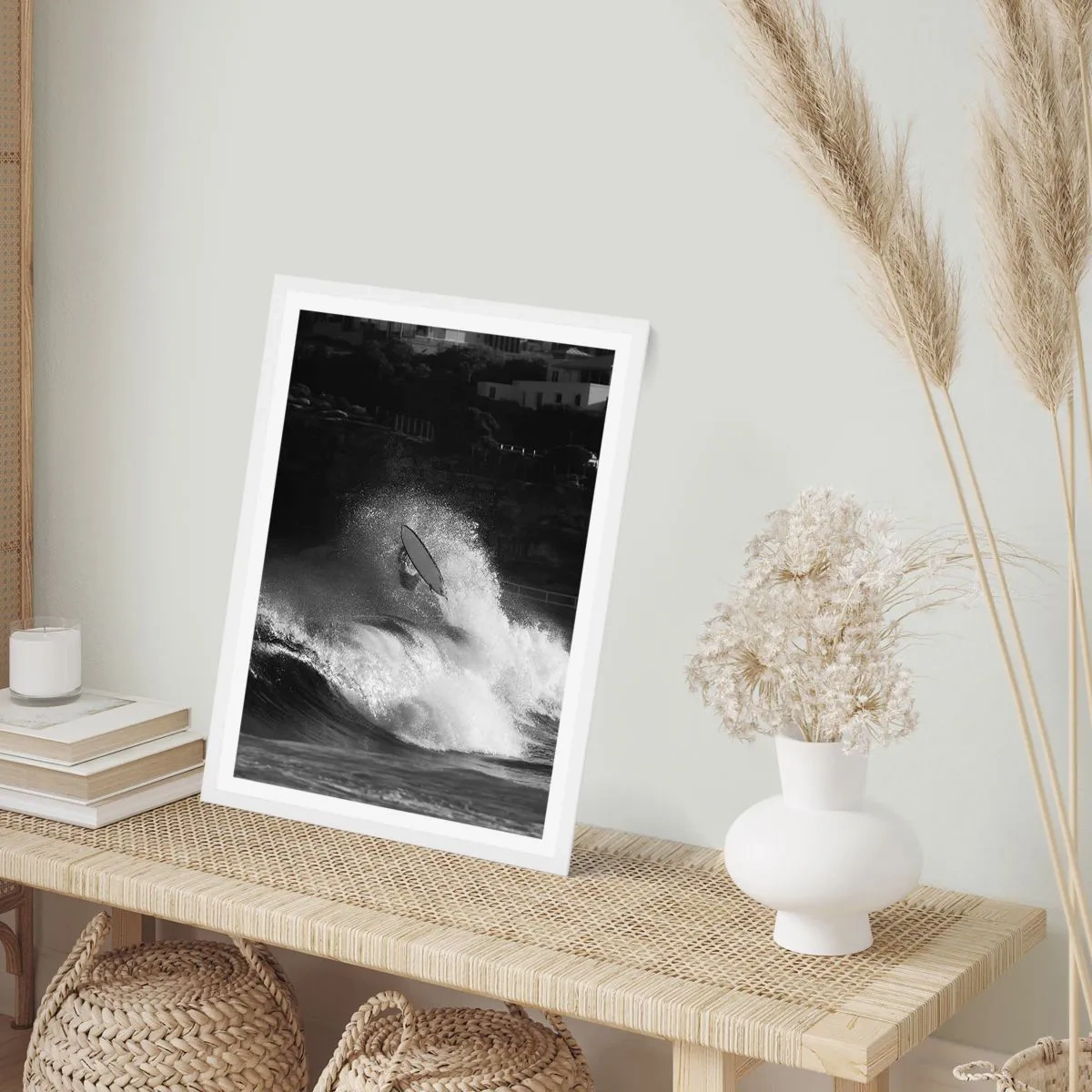 Affiche dans un cadre blanc - Poster - Défi accepté! - 70x100 cm