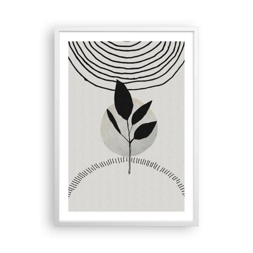 Affiche dans un cadre blanc - Poster - Composition : rituels de la nature - 50x70 cm