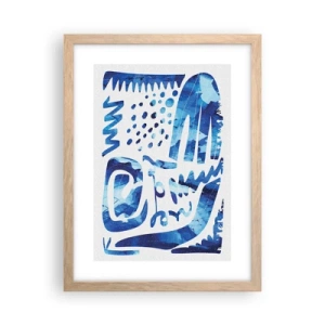 Affiche dans un chêne clair - Poster - Retour aux racines - 30x40 cm