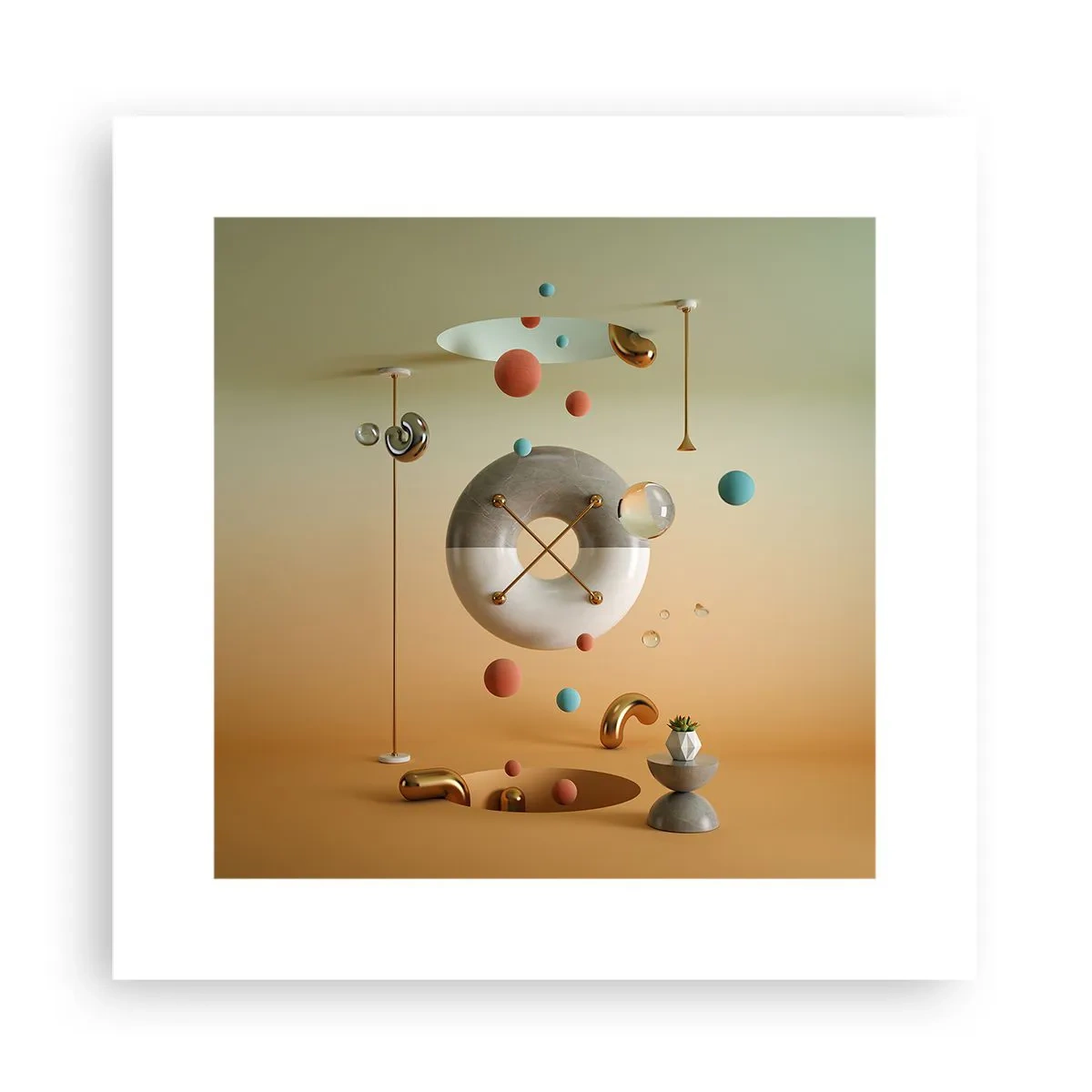 Affiche - Poster - Tout peut arriver - 30x30 cm