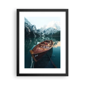 Affiche dans un cadre noir - Poster - Comme peint sur du verre - 30x40 cm