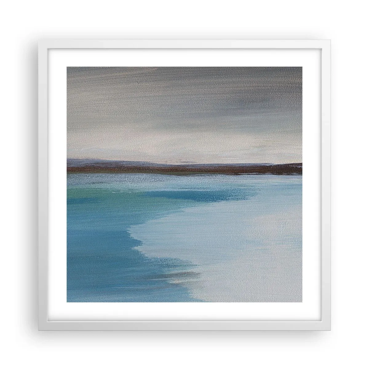 Affiche dans un cadre blanc - Poster - Paysage horizontal - 50x50 cm