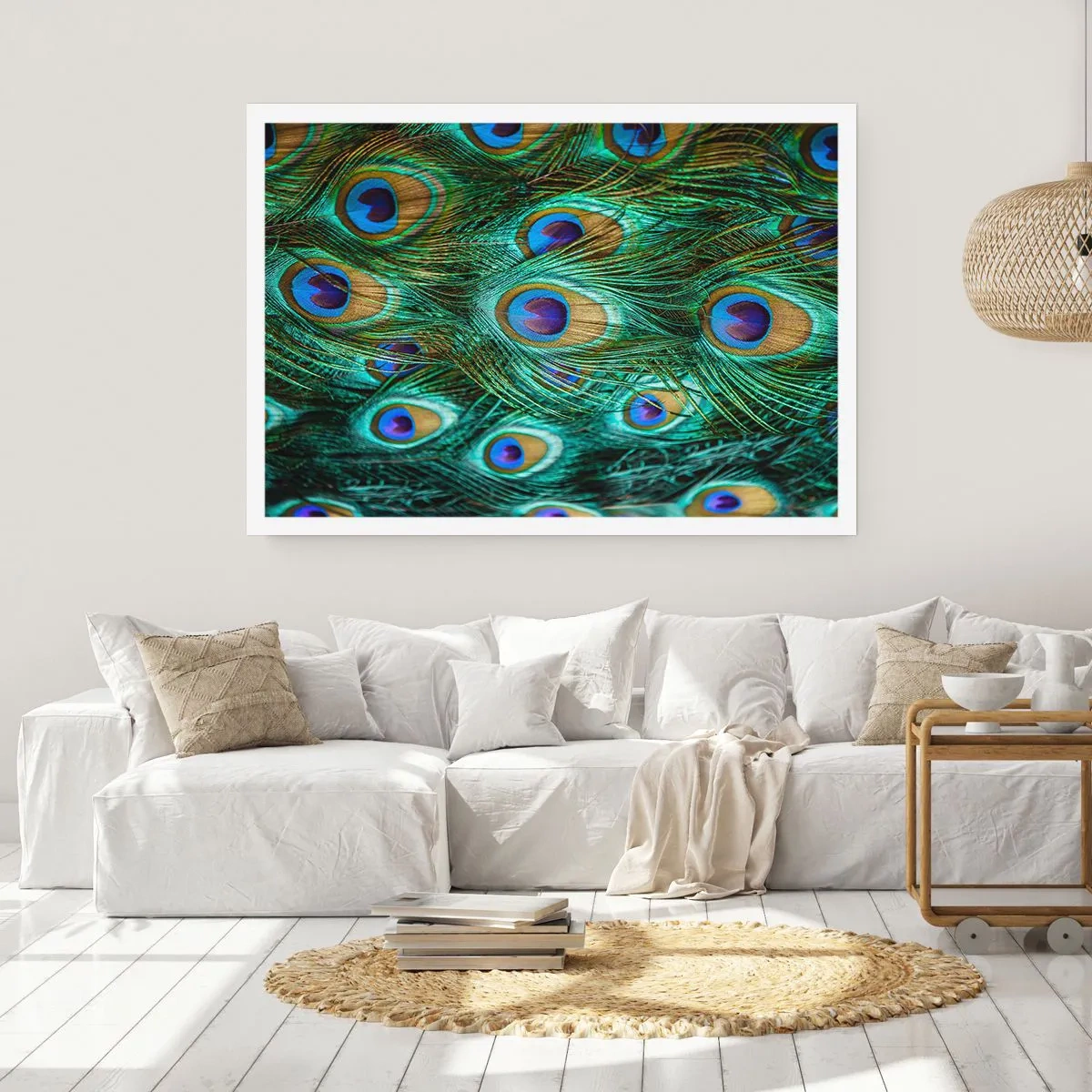Affiche - Poster - Un regard de paon - 91x61 cm