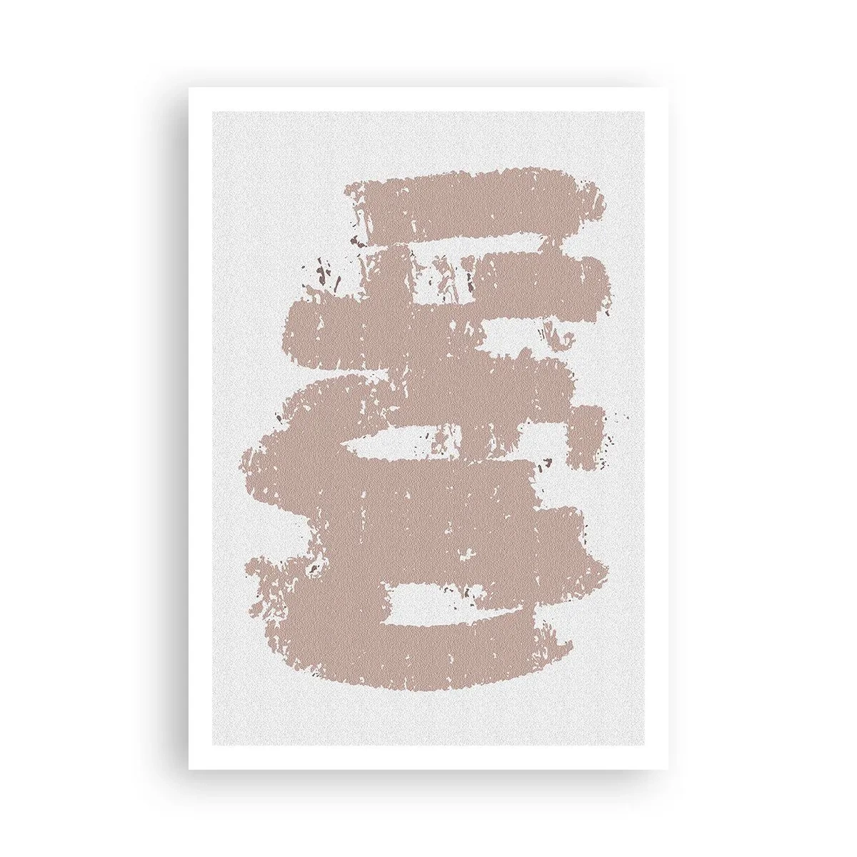 Affiche - Poster - Abstraction en rose tendre - 70x100 cm