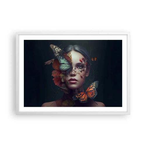 Affiche dans un cadre blanc - Poster - Une merveilleuse métamorphose - 70x50 cm