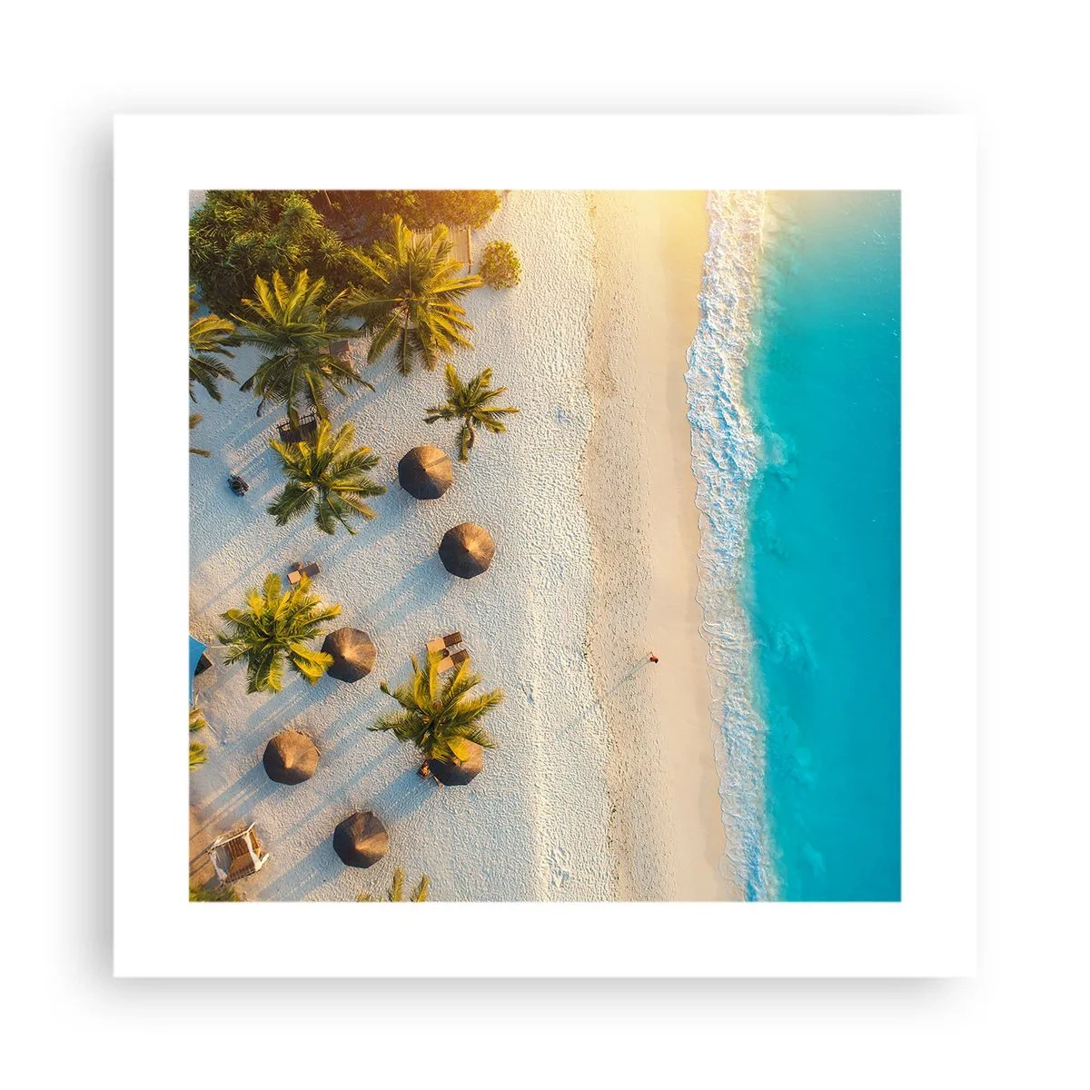 Affiche - Poster - Bienvenue au paradis - 40x40 cm