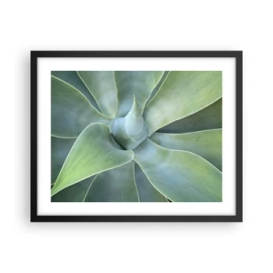 Affiche dans un cadre noir - Poster - La naissance de la verdure - 50x40 cm