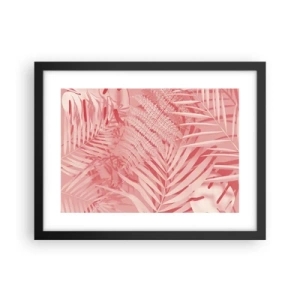 Affiche dans un cadre noir - Poster - Concept de rose - 40x30 cm