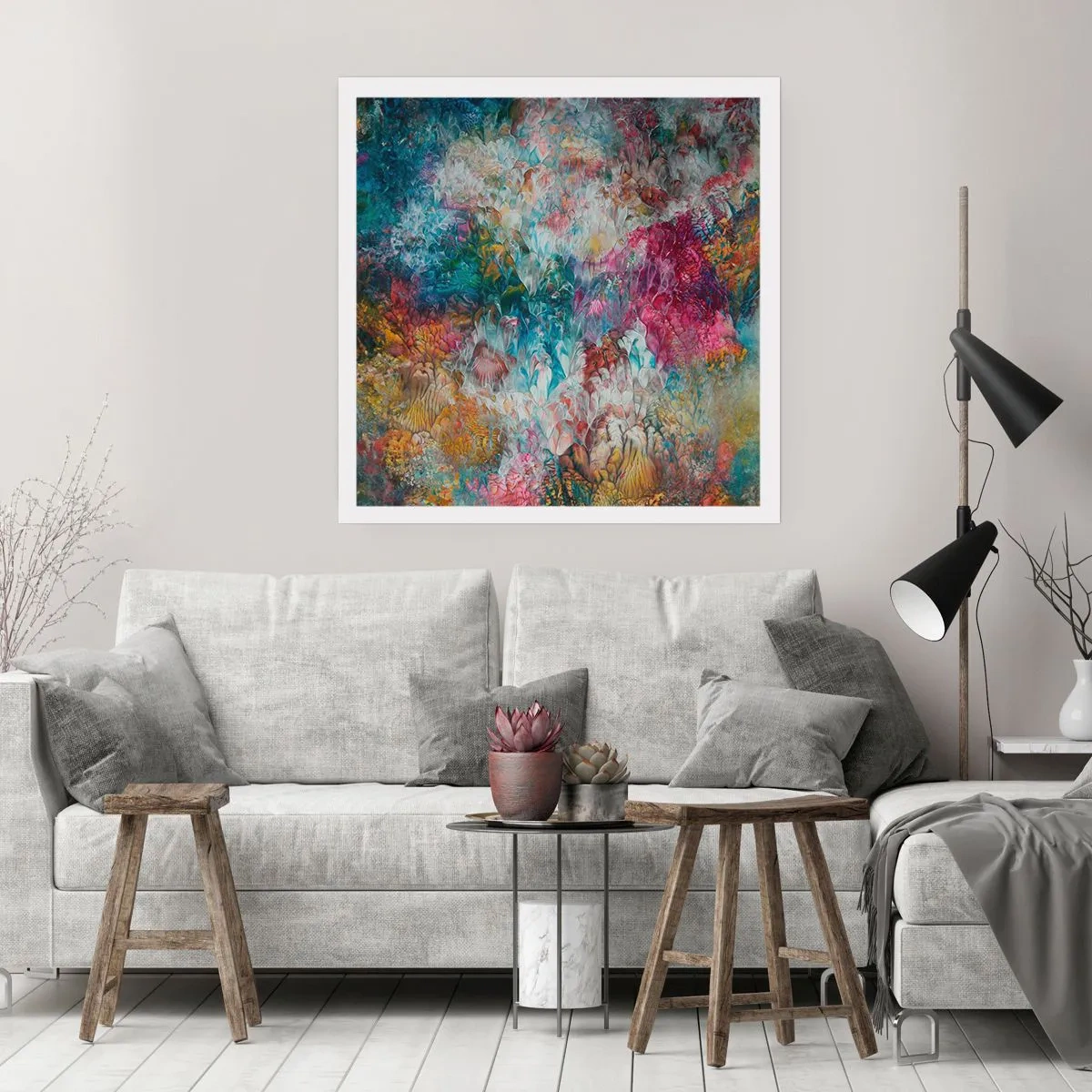 Affiche - Poster - En pleine floraison - 40x40 cm