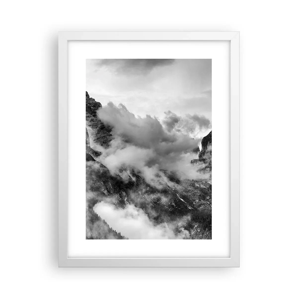 Affiche dans un cadre blanc - Poster - Belle et cruelle - 30x40 cm