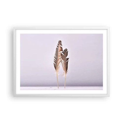 Affiche dans un cadre blanc - Poster - Face au néant - 70x50 cm