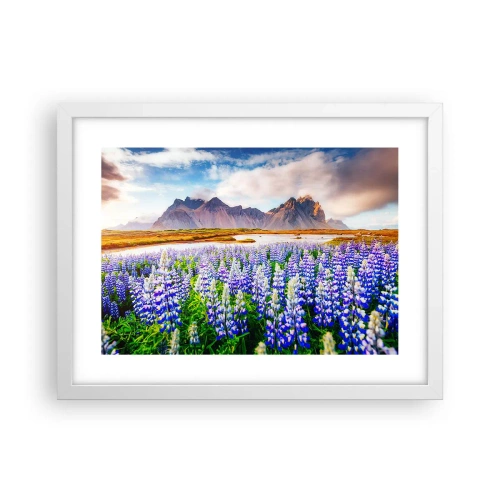 Affiche dans un cadre blanc - Poster - La force et l'austérité côtoient la douceur - 40x30 cm