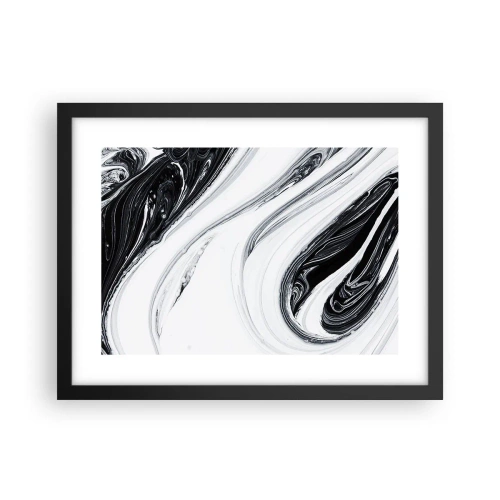Affiche dans un cadre noir - Poster - Une combinaison d'opposés - 40x30 cm