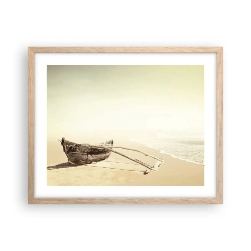 Affiche dans un chêne clair - Poster - Mémoire des mers du sud - 50x40 cm