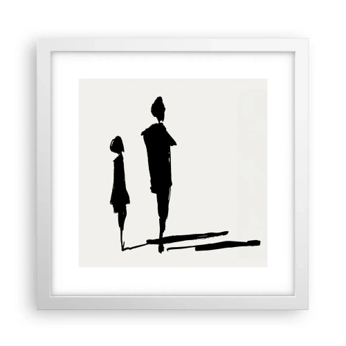 Affiche dans un cadre blanc - Poster - Êtes-vous sûr qu'ils sont ensemble ? - 30x30 cm