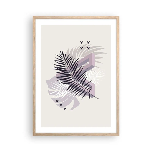 Affiche dans un chêne clair - Poster - L'ombre de l'obscurité - 50x70 cm