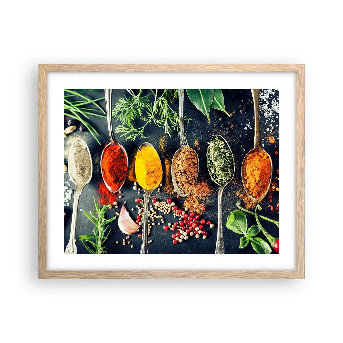 Affiche dans un chêne clair - Poster - Magie culinaire - 50x40 cm