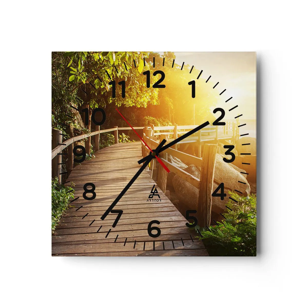 Horloge murale - Pendule murale - Un autre tour, un autre miracle - 40x40 cm