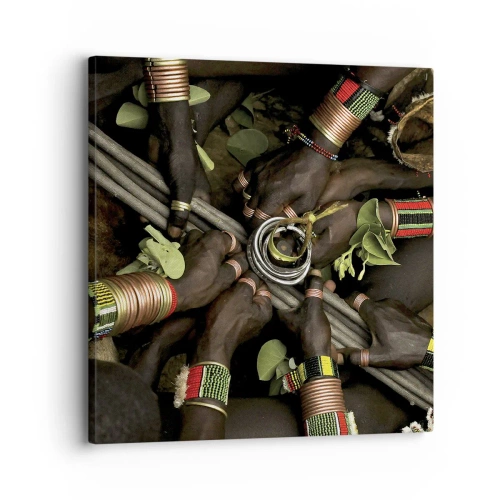 Impression sur toile - Image sur toile - Nous sommes ensemble - 30x30 cm