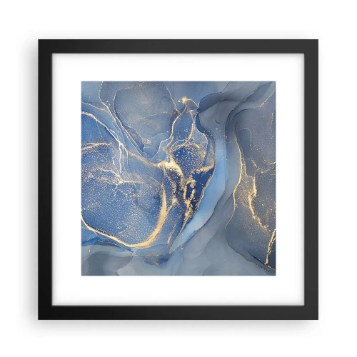 Affiche dans un cadre noir - Poster - Poussière d'or - 30x30 cm
