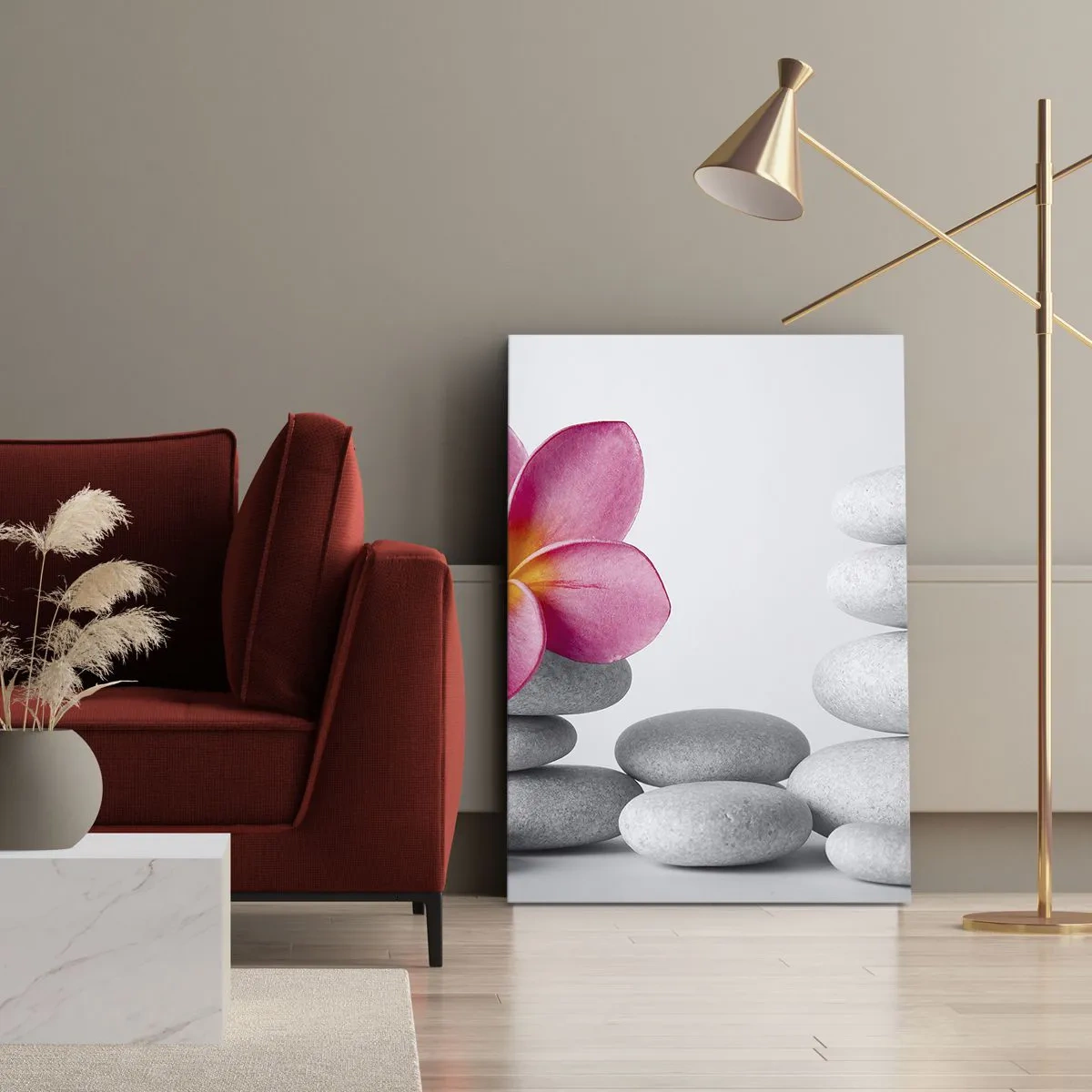 Impression sur toile - Image sur toile - Pierre sur pierre, et sur cette pierre... - 45x80 cm