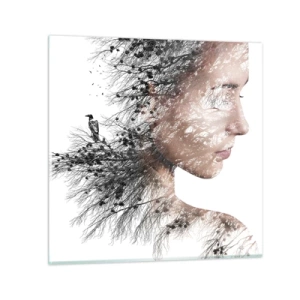 Impression sur verre - Image sur verre - L'âme de la forêt - 30x30 cm