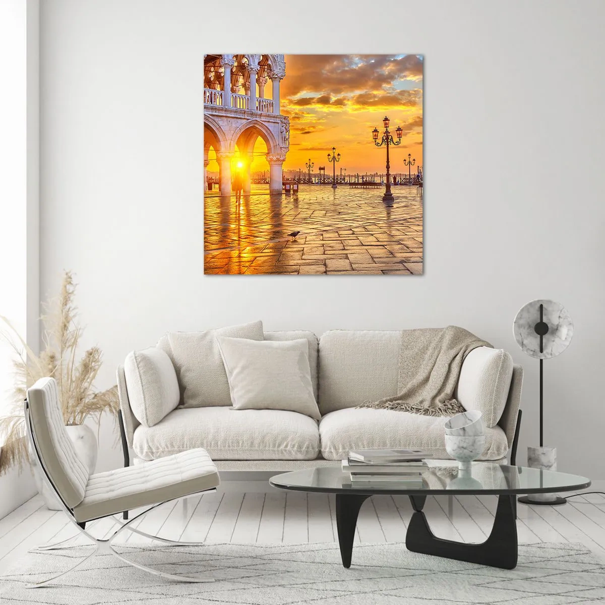 Impression sur verre - Image sur verre - Où est tout le monde? - 70x70 cm