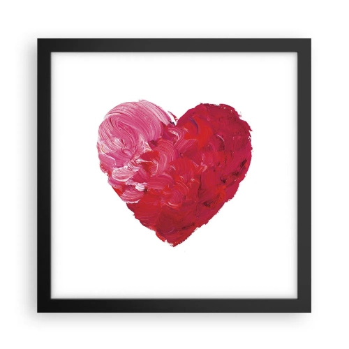 Affiche dans un cadre noir - Poster - All you need is love - 30x30 cm