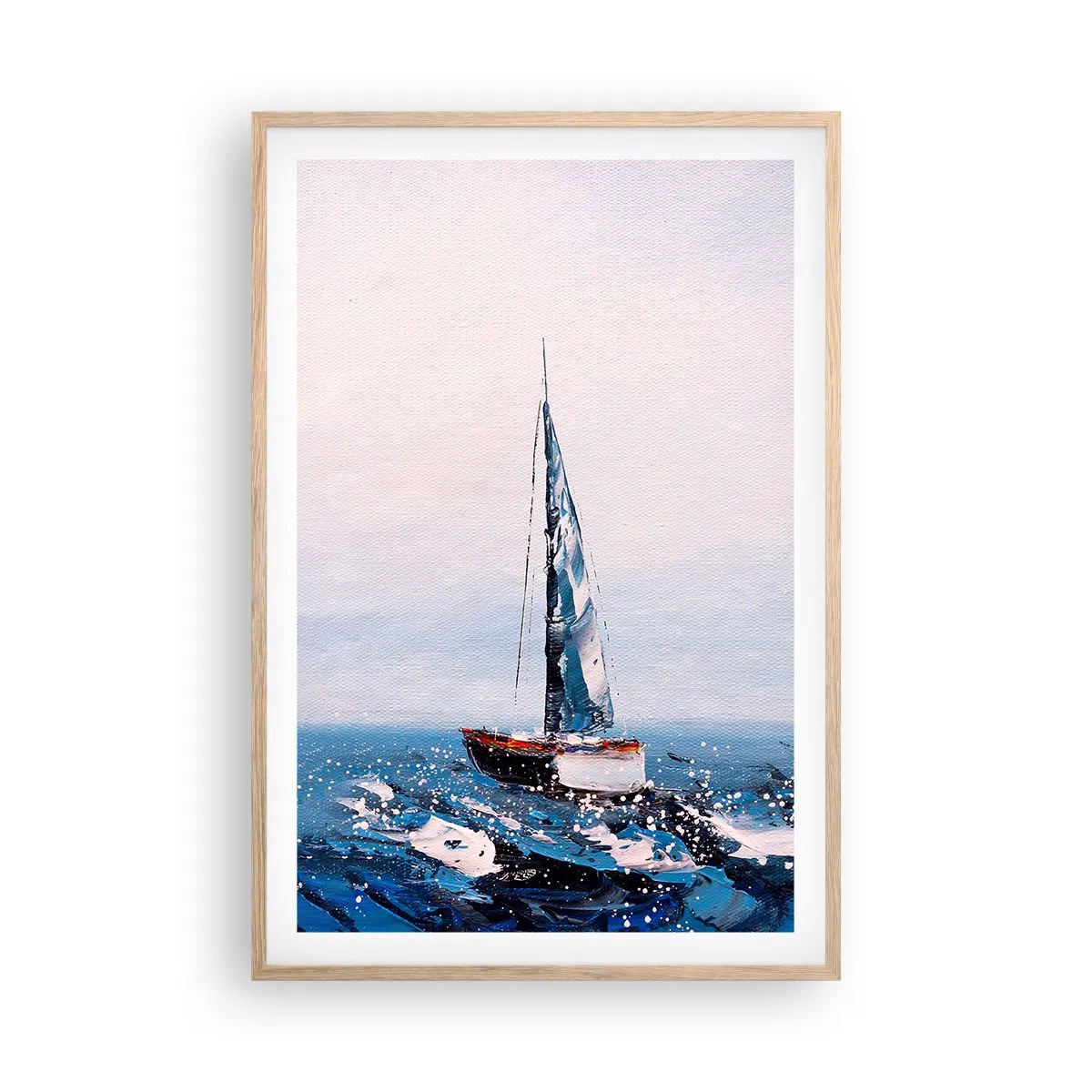 Affiche dans un chêne clair - Poster - Confrérie du vent - 61x91 cm