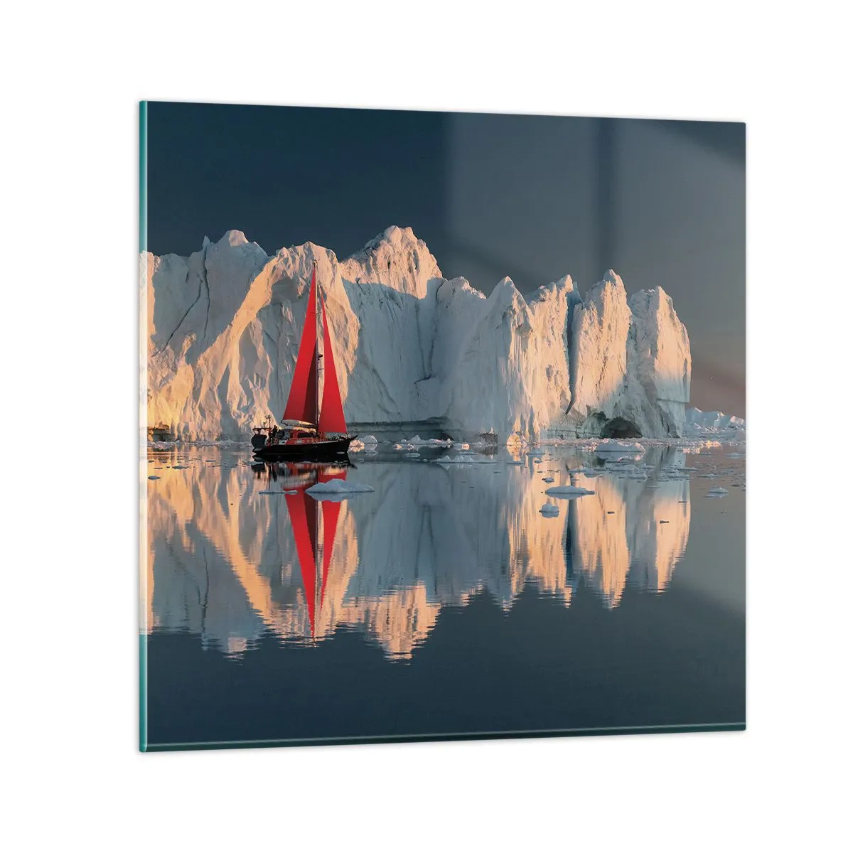 Impression sur verre - Image sur verre - Aux limites du monde - 50x50 cm