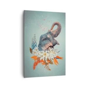 Impression sur toile - Image sur toile - Un rugissement de joie - 70x100 cm