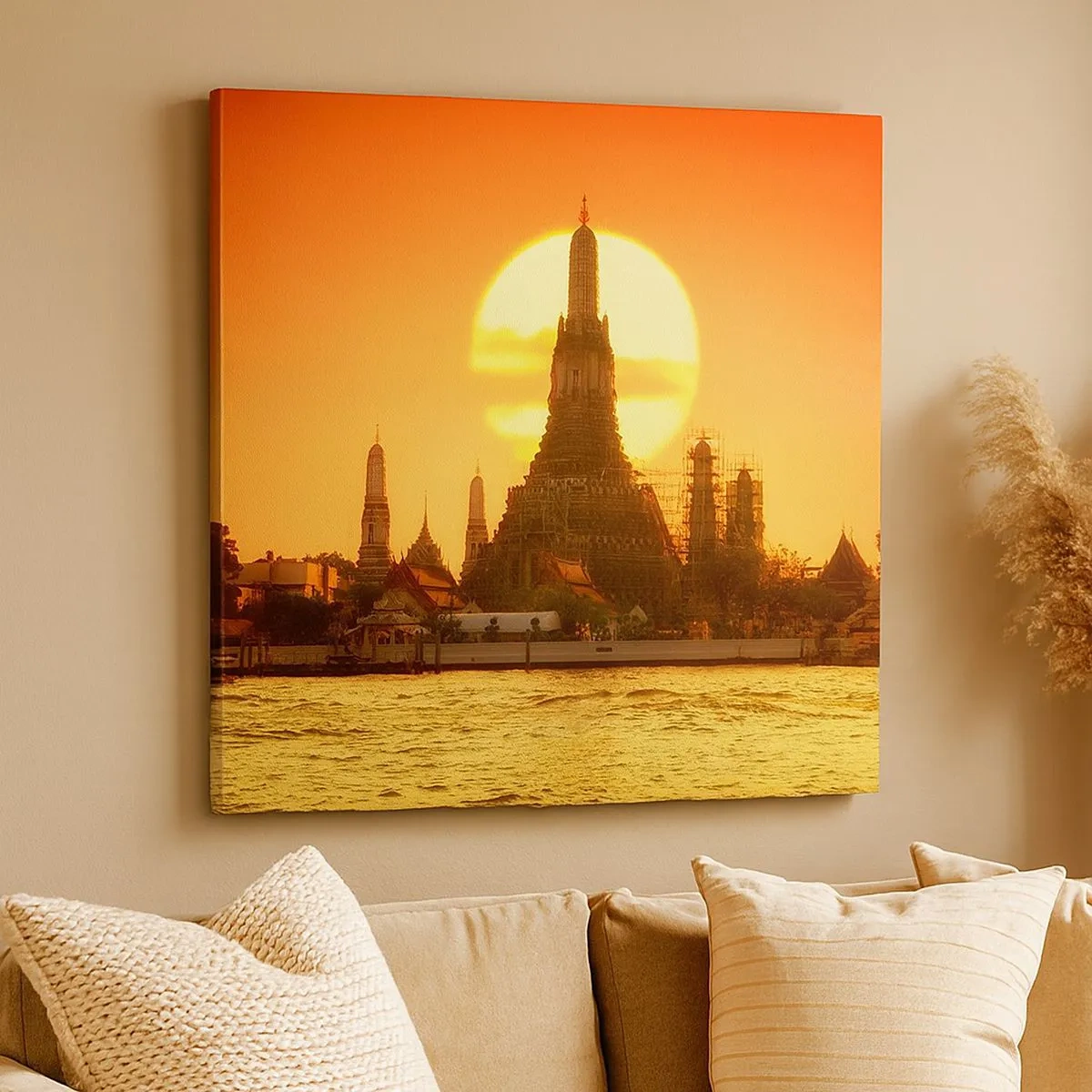 Impression sur toile - Image sur toile - Vers le soleil, toujours vers le soleil - 30x30 cm