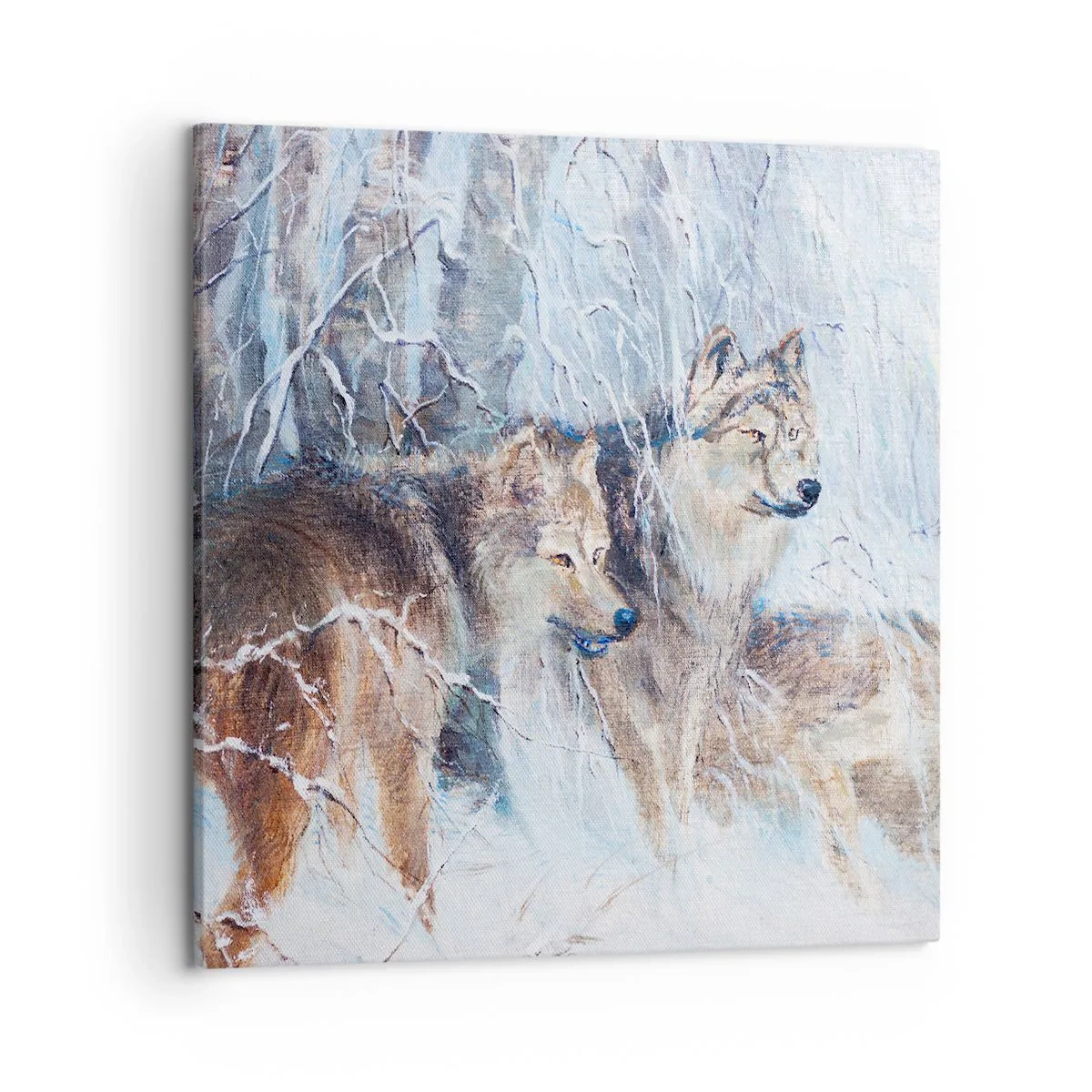 Impression sur toile - Image sur toile - Attention! Ca arrive ... - 50x50 cm