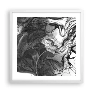 Affiche dans un cadre blanc - Poster - Emmêlé dans les rêves - 50x50 cm