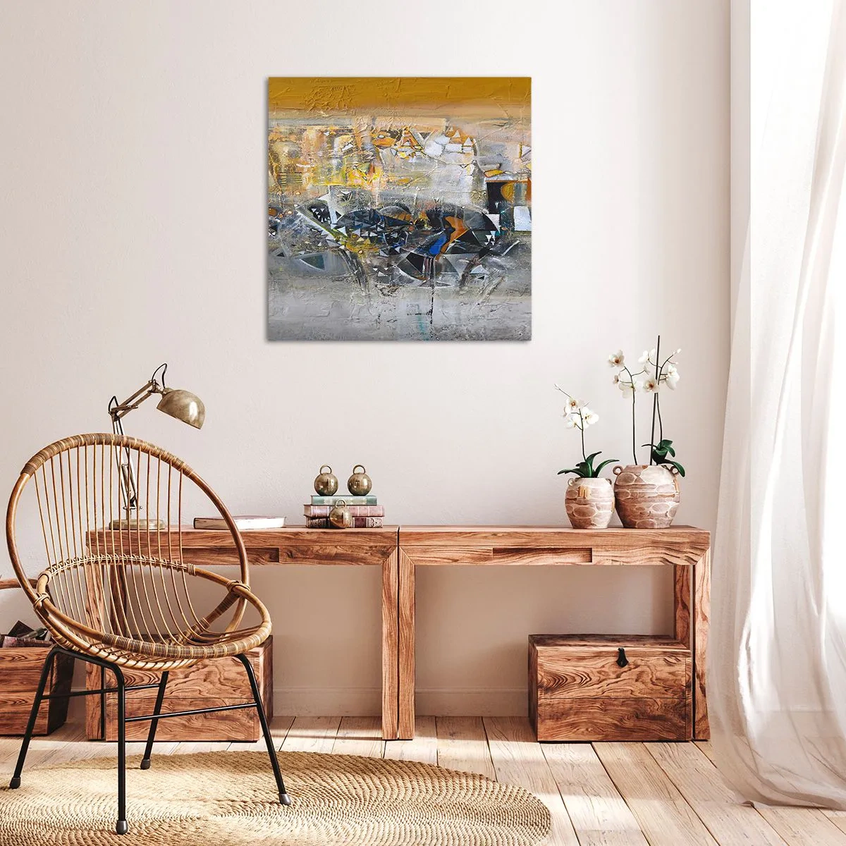 Impression sur toile - Image sur toile - Tout se met en place - 40x40 cm