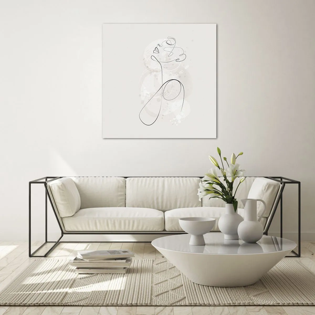 Impression sur verre - Image sur verre - Spirale de beauté - 70x70 cm