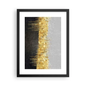 Affiche dans un cadre noir - Poster - Vers l'intérieur et vers le haut - 30x40 cm