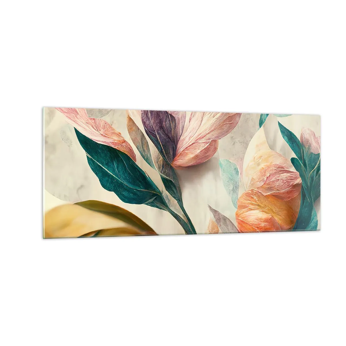 Impression sur verre - Image sur verre - Fleurs des îles du sud - 100x40 cm