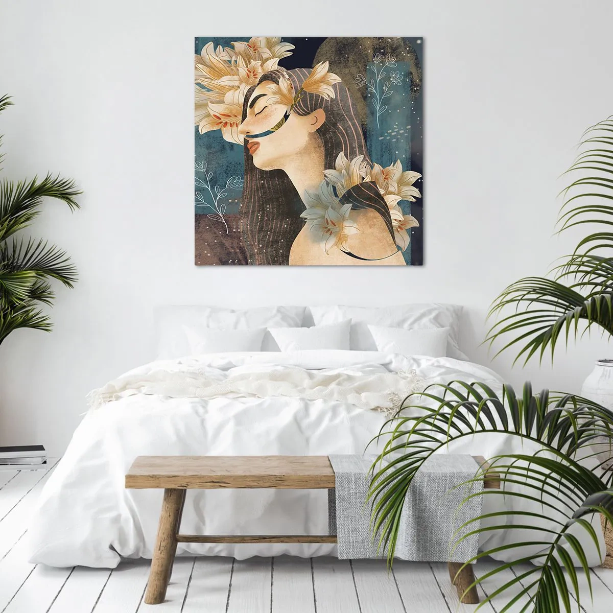 Impression sur toile - Image sur toile - Conte de fée sur la princesse lilas - 30x30 cm