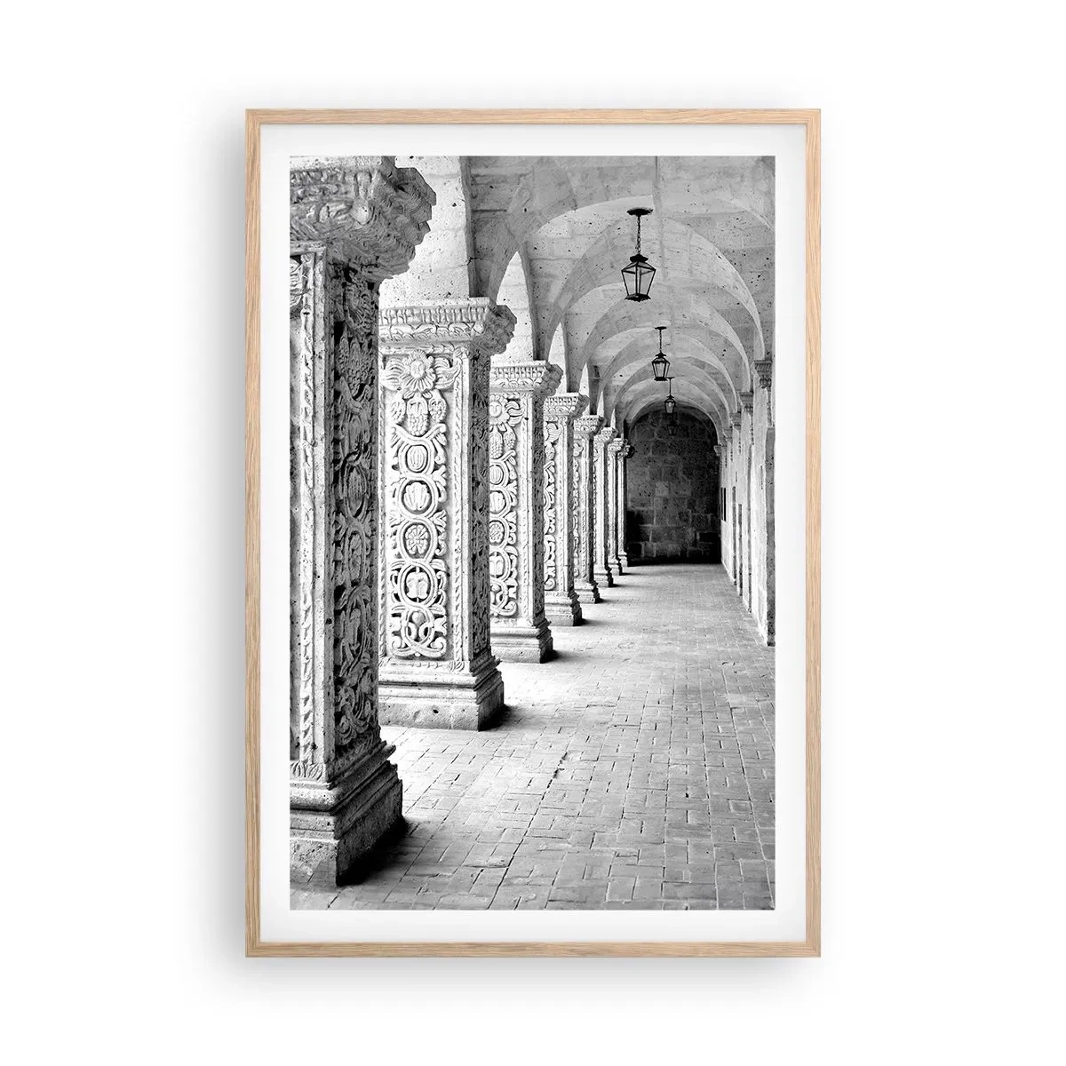 Affiche dans un chêne clair - Poster - Où cela mène-t-il…? - 61x91 cm