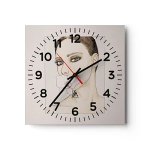 Horloge murale - Pendule murale - Symbole de l'élégance et de la beauté - 40x40 cm