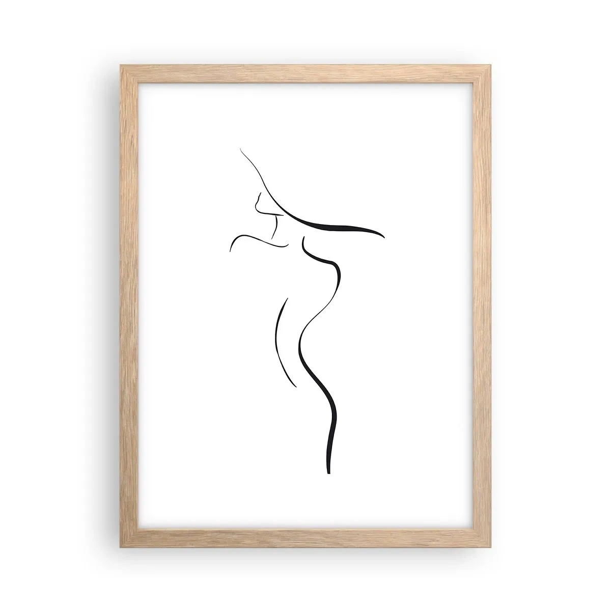 Affiche dans un chêne clair - Poster - Insaisissable comme une vague - 30x40 cm