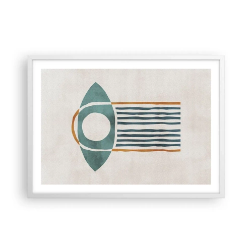 Affiche dans un cadre blanc - Poster - Signes et rituels - 70x50 cm