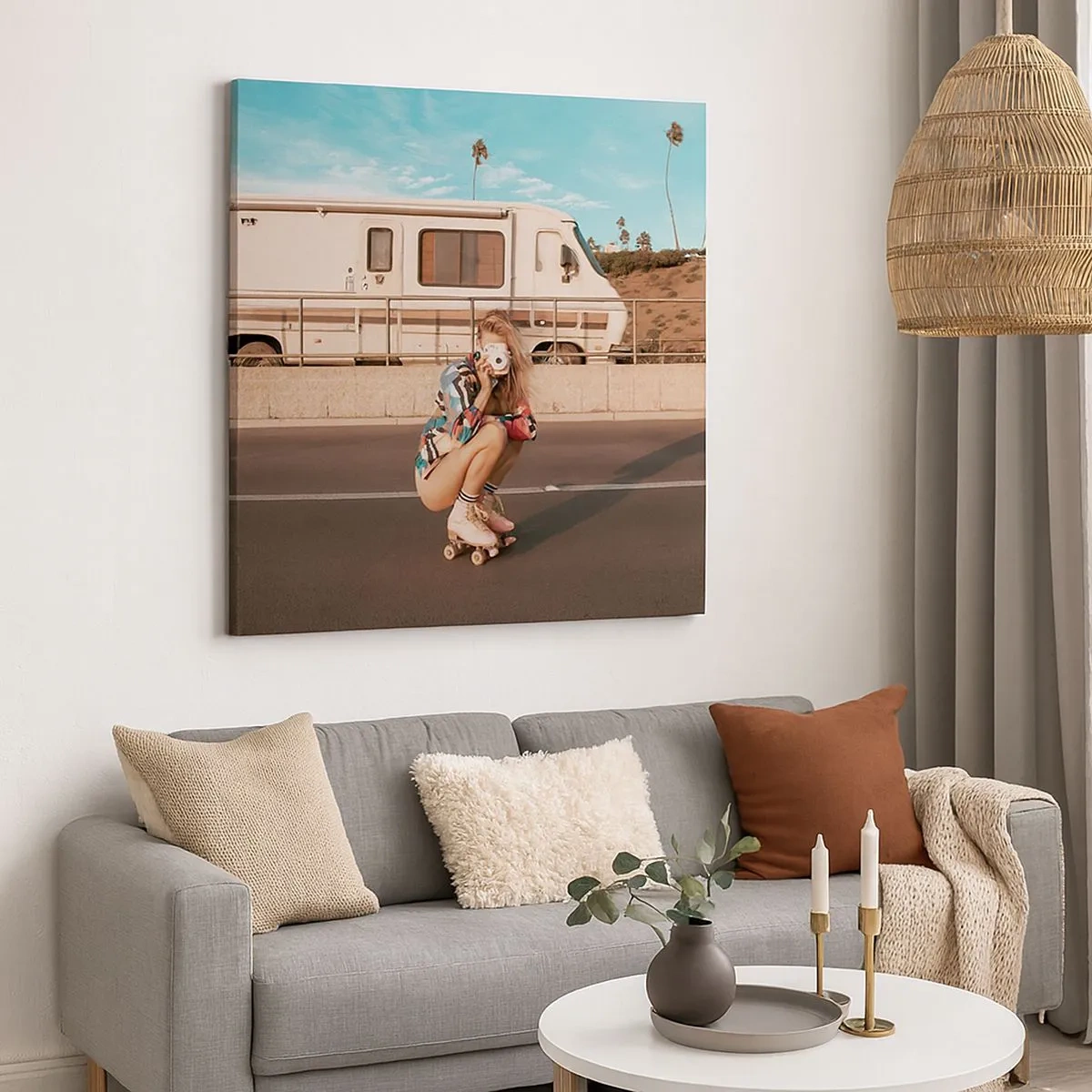 Impression sur toile - Image sur toile - Souriez s'il-vous-plait! - 30x30 cm