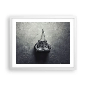 Affiche dans un cadre blanc - Poster - Un temps pour se battre et un temps pour la paix - 50x40 cm