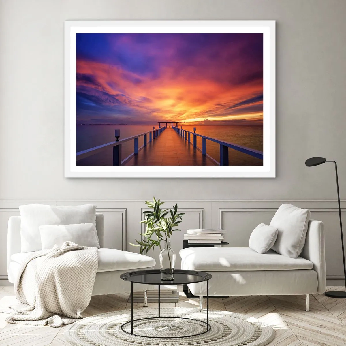 Affiche dans un cadre blanc - Poster - Sans fin - 70x50 cm